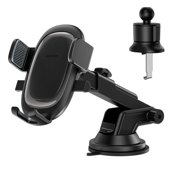 Baseus UltraControl Pro Series Clamp-Type Car Holder Set - Cluster Black - Image 6
