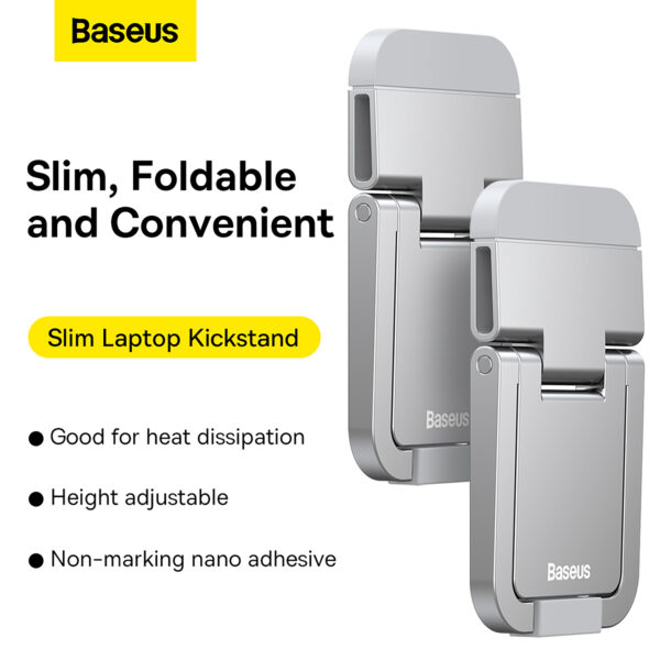 Baseus Slim Laptop Kickstand (2pcs) - Gray - Image 8