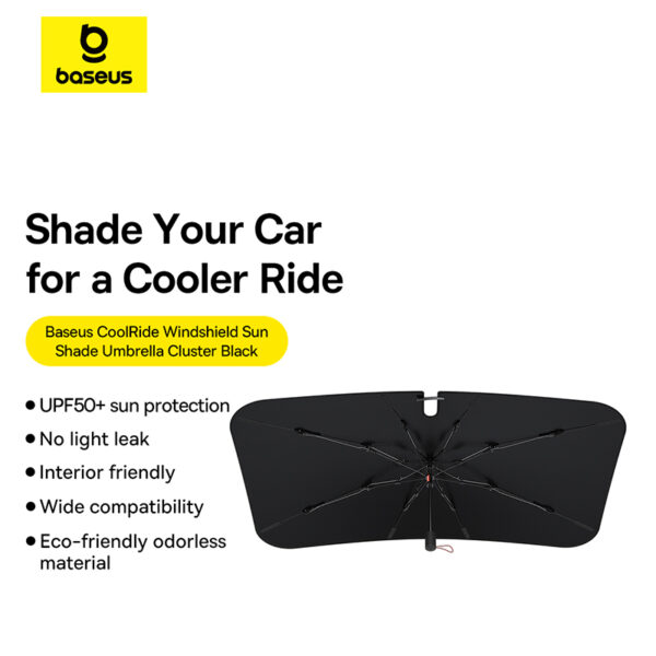 Baseus CoolRide Series Windshield Sunshade Umbrella Cluster Black - Image 3