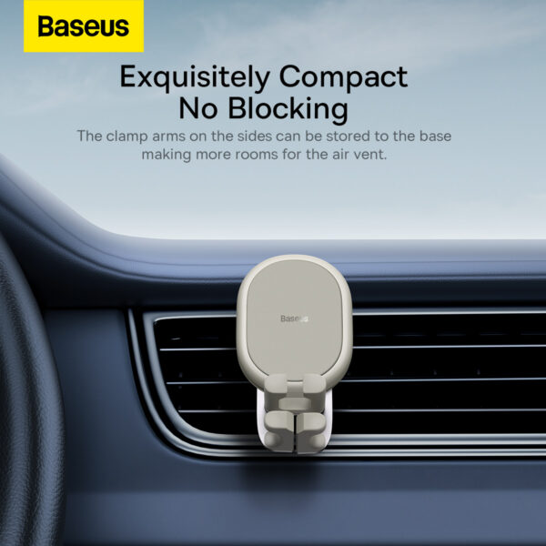 Baseus Stable Gravitational Car Mount Air (Air Outlet Version) Creamy-white - Image 7