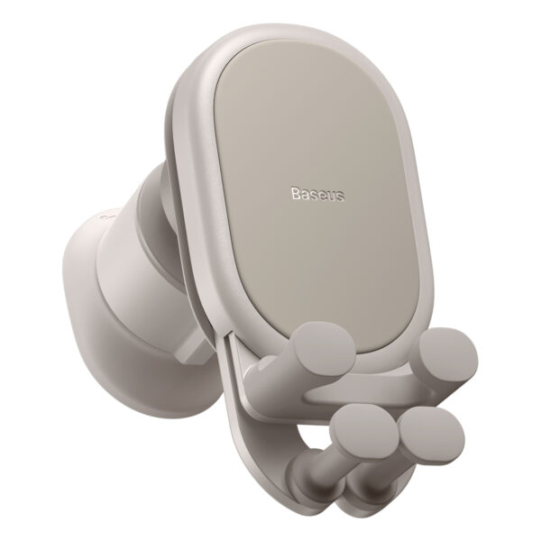 Baseus Stable Gravitational Wireless Charging Car Mount Pro 15W (Air Outlet Version)  Creamy-white - Image 2