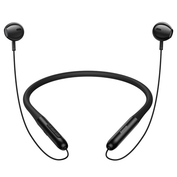 Baseus Bowie P1 Half In-ear Neckband Wireless Earphones Black - Image 3
