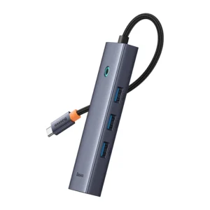Baseus Flite Series Type C to 4-Port USB 3.0 Smart HUB - Space Grey