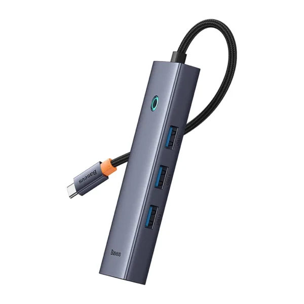 Baseus Flite Series Type C to 4-Port USB 3.0 Smart HUB - Space Grey