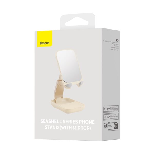 Baseus Seashell Series Folding Phone Stand with Built-In Mirror - Image 6