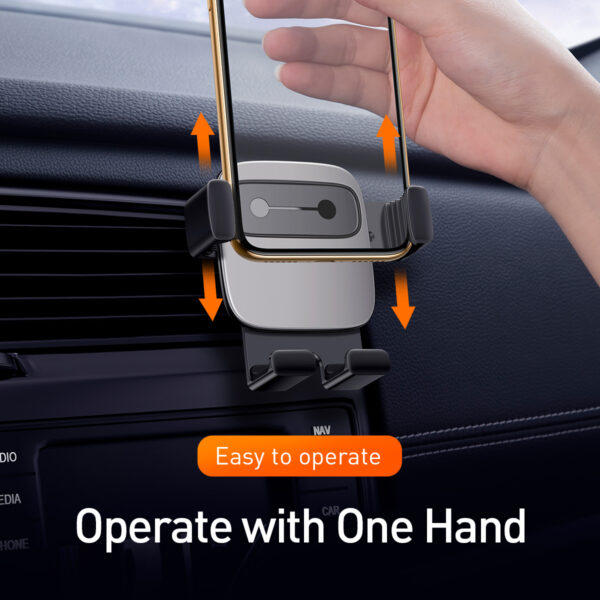 Baseus Cube Gravity Vehicle-mounted Holder Black - Image 5