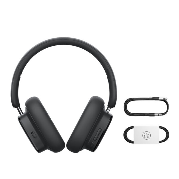 Baseus Bowie H1i Noise-Cancellation Wireless Headphones Cluster Black - Image 2