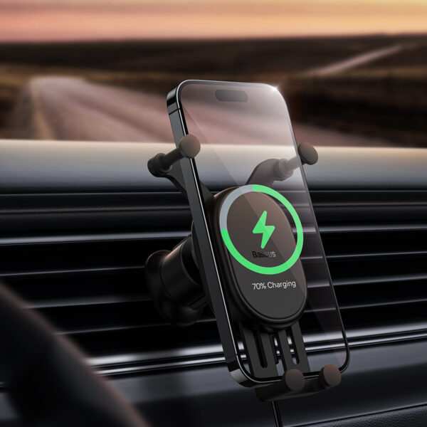 Baseus Stable Gravitational Car Mount Air (Air Outlet Version) black - Image 6