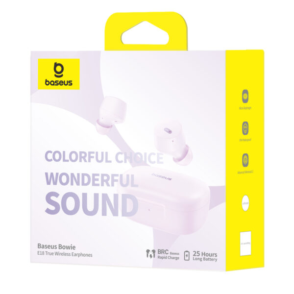 Baseus Bowie E18 True Wireless Earphones - Star Purple - Image 5