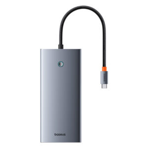 Baseus PortalJoy Series 13-Port  HUB Space Grey （Type-C to HDMI4K@60Hz*2+DP4K@120Hz*1+VGA*1+USB3.1*2+Type-C3.1*1+USB2.0*1+PD*1+RJ45*1+SD/TF*1+3.5mm*1)