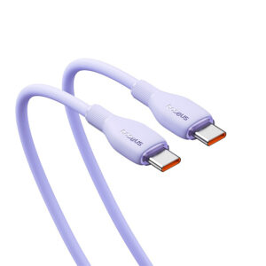 Baseus Pudding Series Fast Charging Cable USB to Type C 100W 2m Nebula purple
