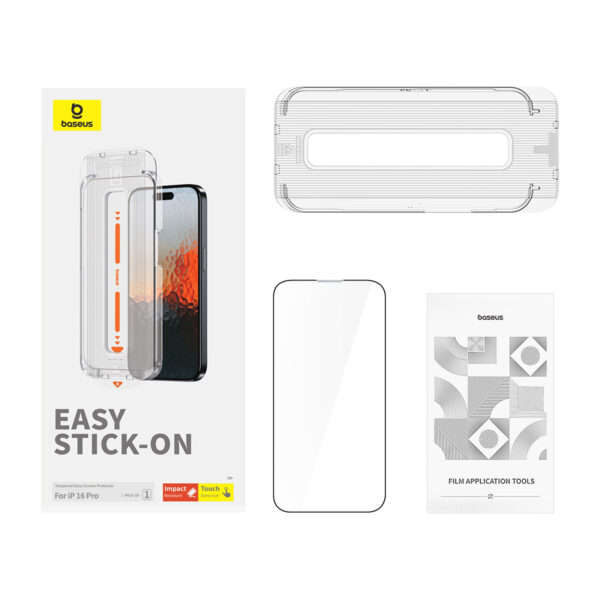 Baseus Sapphire Series Full-Coverage Privacy Protection Tempered Glass Screen Protector 16 Pro - Image 3
