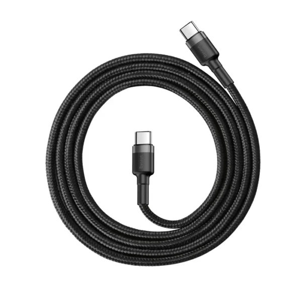 Baseus Cafule Series Fast Charging and Data Cable Type C to Type C 60W 1M Black - Image 2
