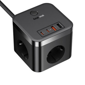 Baseus PowerCombo Cube Power Strip 3AC+2U+2C 30W 1.5m EU - Cluster Black