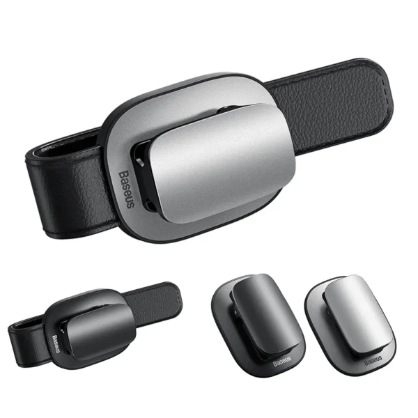Baseus Platinum Vehicle eyewear clip（clamping type）Black - Image 3
