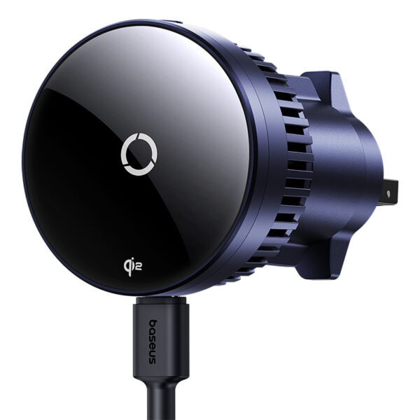Baseus MagPro Series Magnetic Wireless Charging Car Mount Air Vent Version 15W Qi2.0 Cosmic Black - Image 3