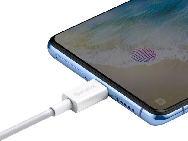 Baseus Superior Series Fast Charging Data Cable USB to Type-C 66W 1M White - Image 3