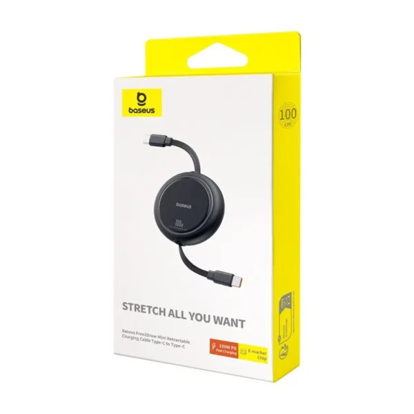 Baseus Free2Draw 100W Mini Retractable Charging Cable - Image 2