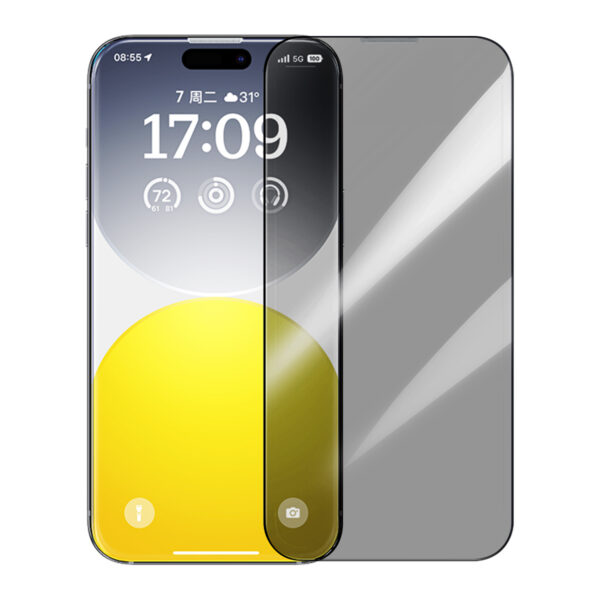 Baseus Sapphire Series Full-Coverage 9H Tempered Glass Screen Protector for iPhone 16 Pro Max - Image 3
