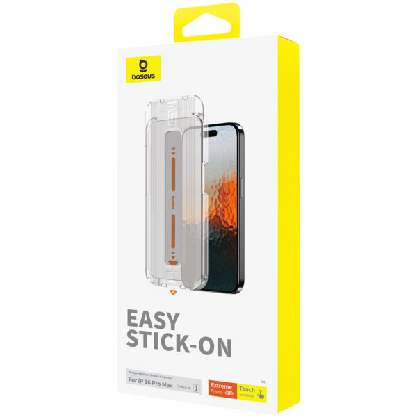 Baseus Sapphire Series Full-Coverage 9H Tempered Glass Screen Protector for iPhone 16 Pro Max - Image 4