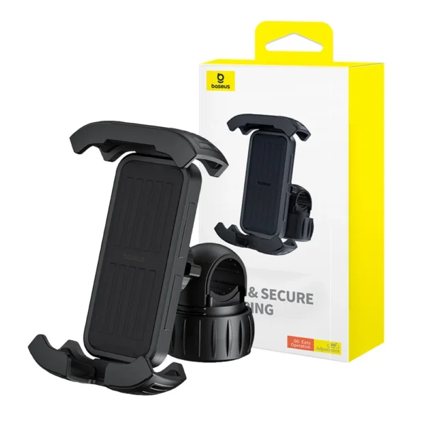 Baseus QuickGo Series Bike Phone Mount Cluster Black - Image 2