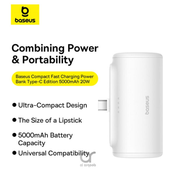 Baseus Compact Fast Charging Power Bank Type C Edition 5000mAh 20W - Image 4