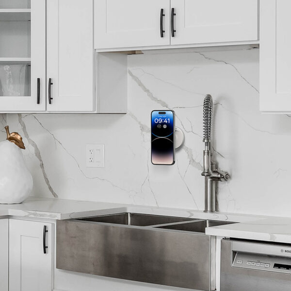 Baseus MagPro Magnetic Foldable Phone Mount Moon White - Image 4